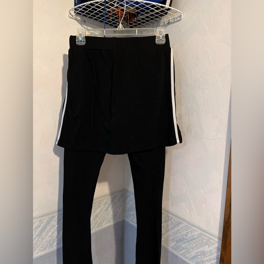 Black skirt connected with leggings